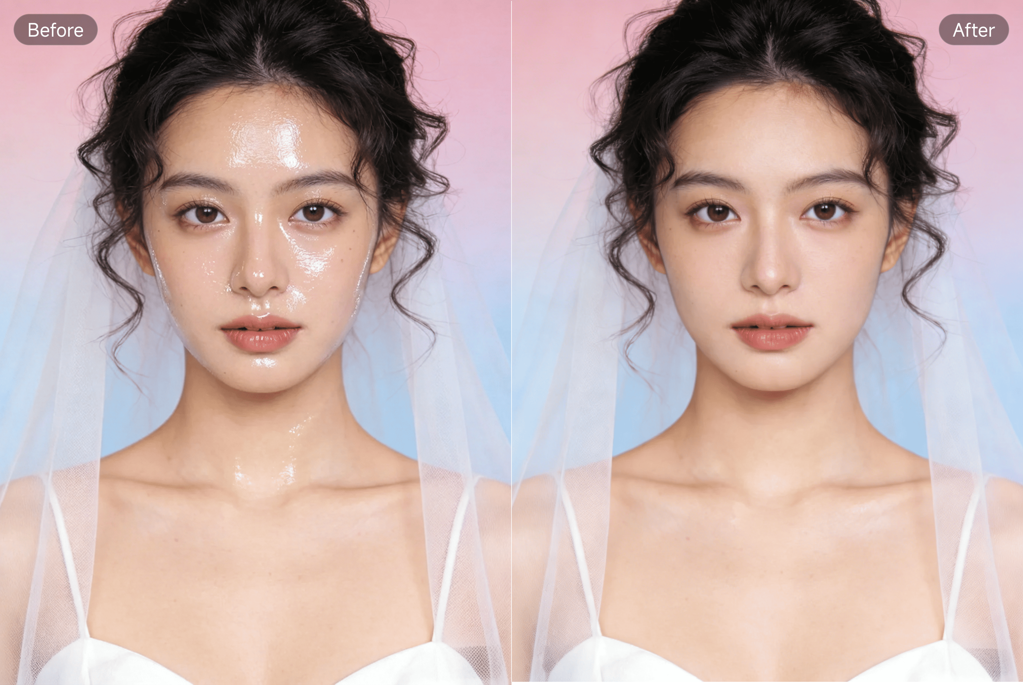 PixPretty remove shine