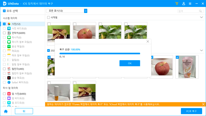 미리보기 기반 복구