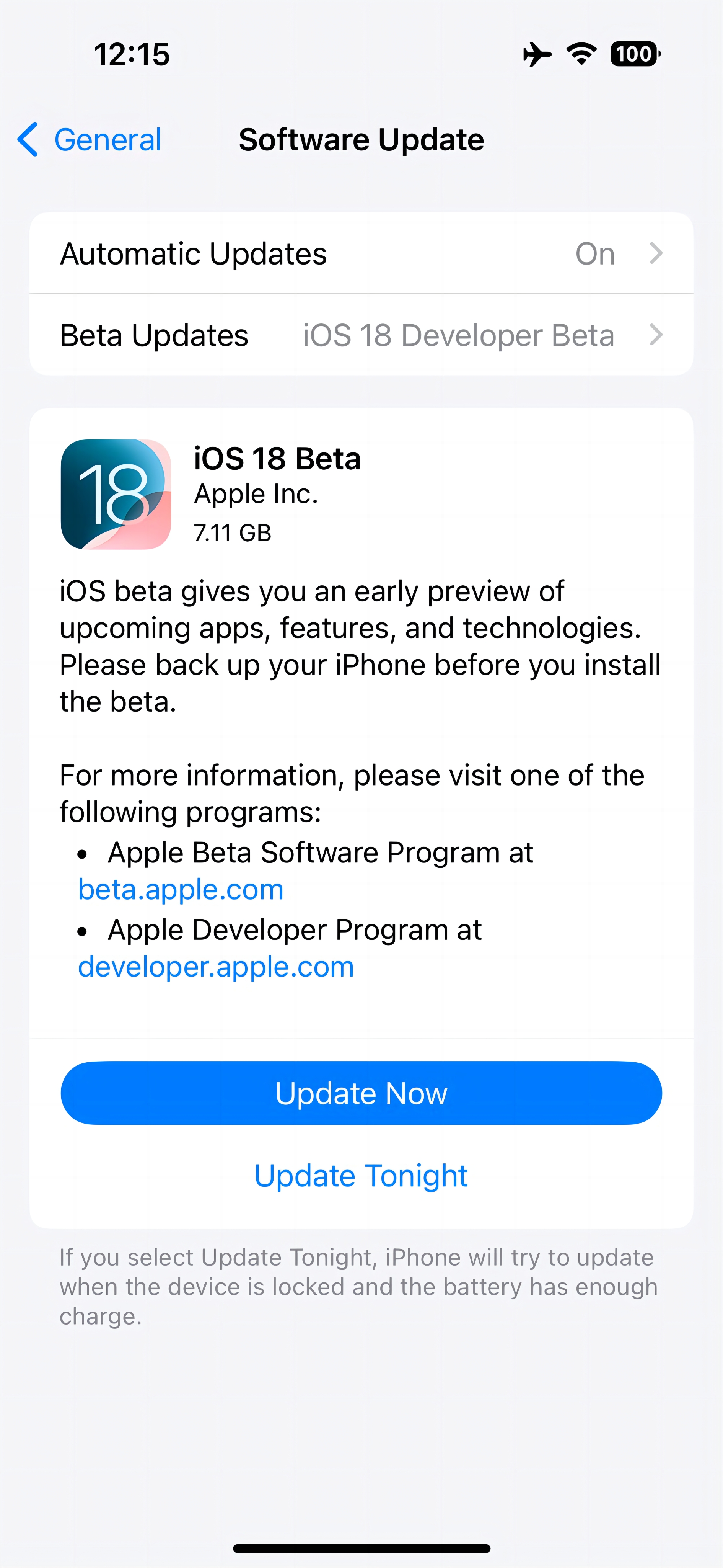 ios 18 beta 다운로드