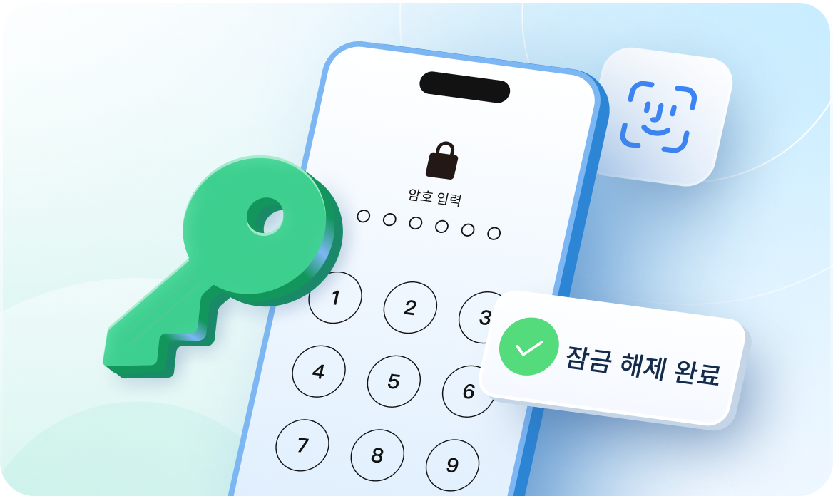 4ukey 잠금 해제 기능 다이어그램