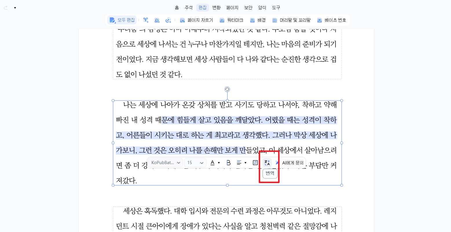 PDF 번역 도구