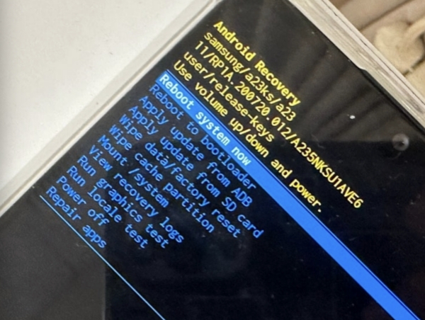 휴대폰 공장초기화