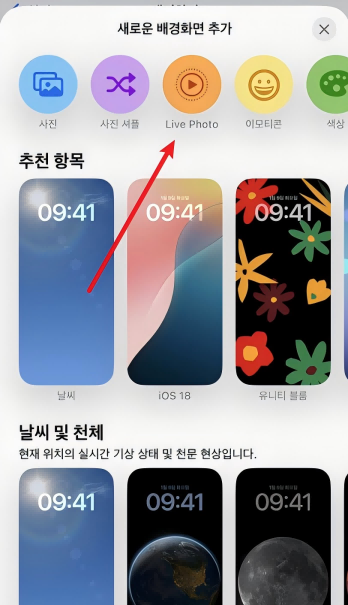아이폰 라이브포토 배경화면 안됨