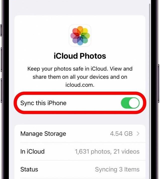 iCloud 동기화
