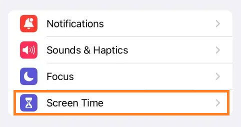 스크린타임 설정