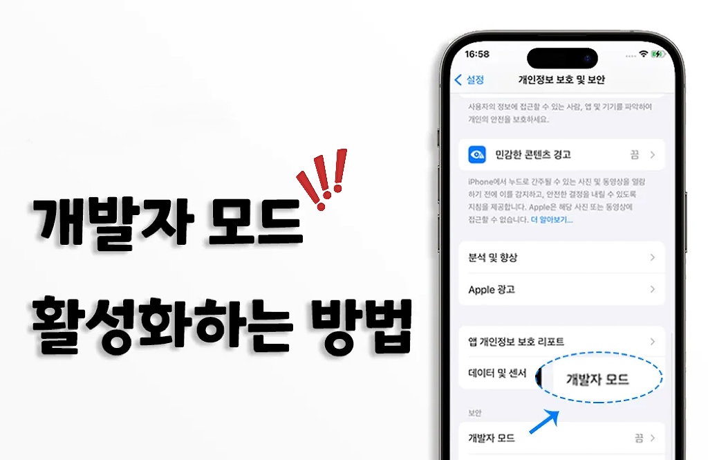 아이폰 개발자 모드