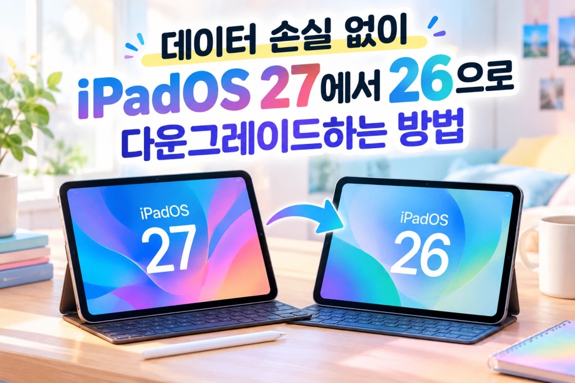 iPadOS 27에서 26으로 다운그레이드