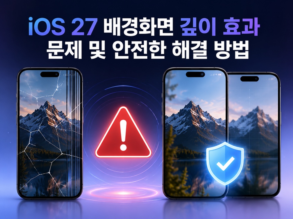 iOS 27 배경화면 깊이 효과 안전한 해결 방법
