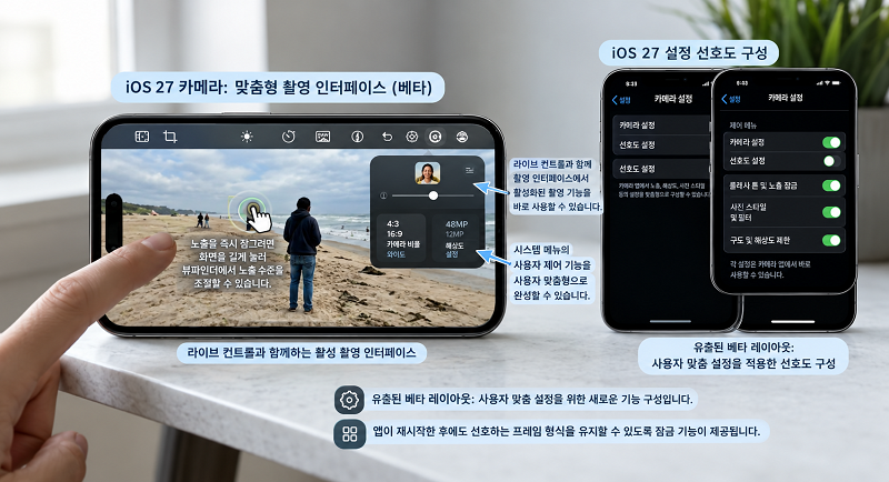 iOS 27 카메라 설정 변경