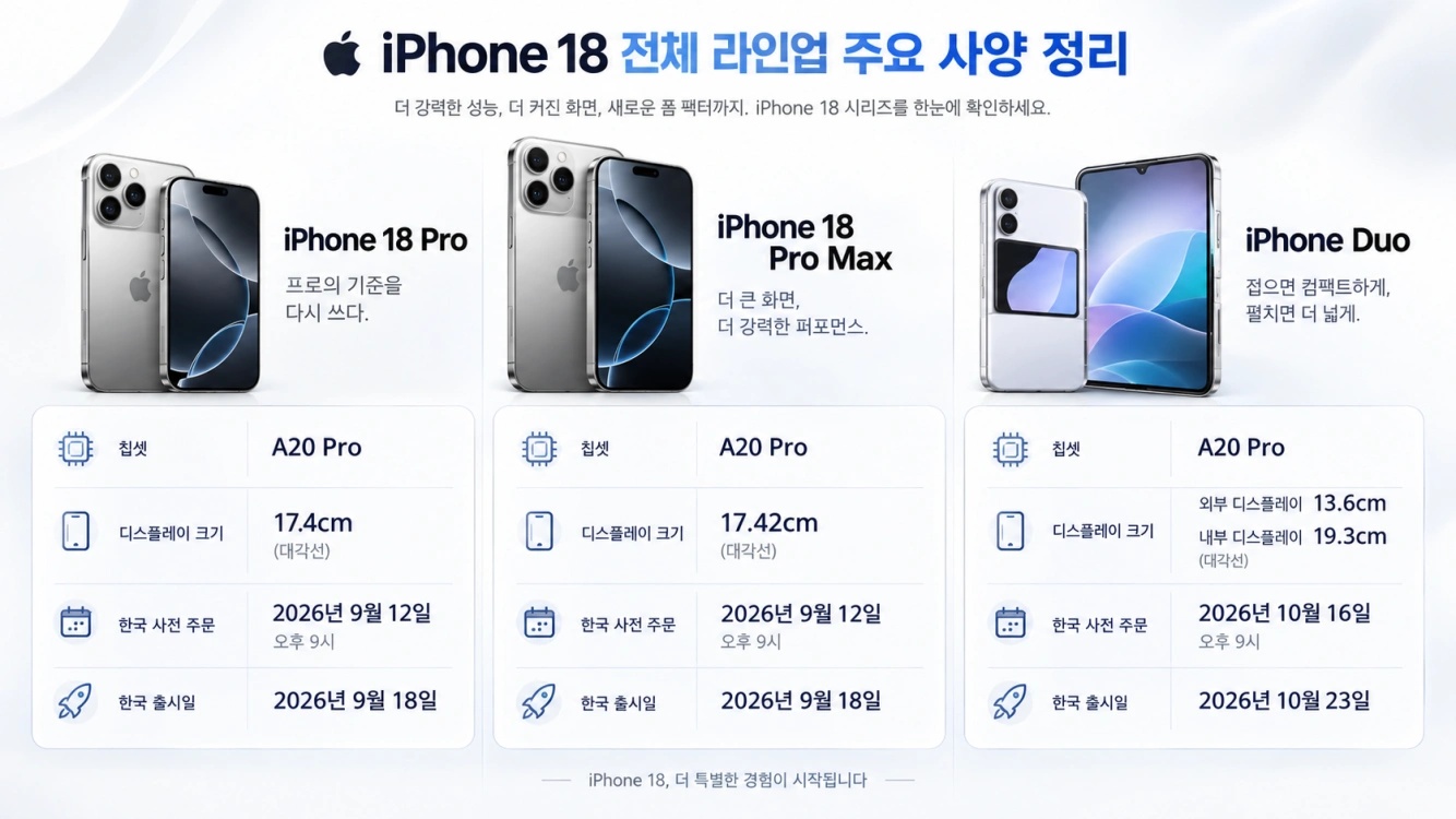 아이폰18 시리즈