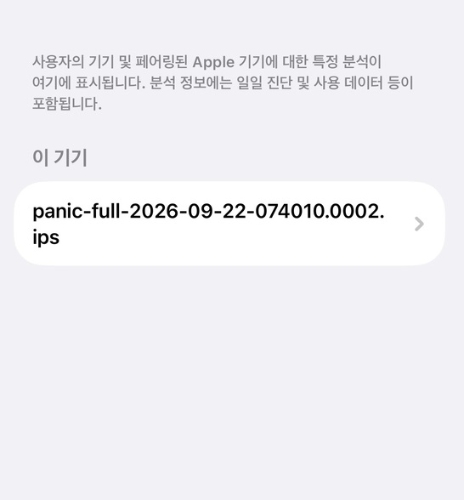 아이폰 패닉풀