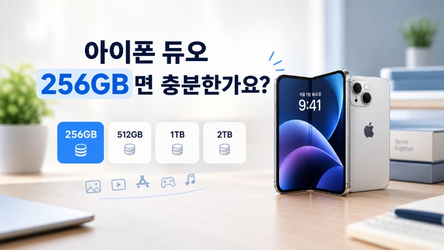 아이폰 듀오 256GB면 충분한가요