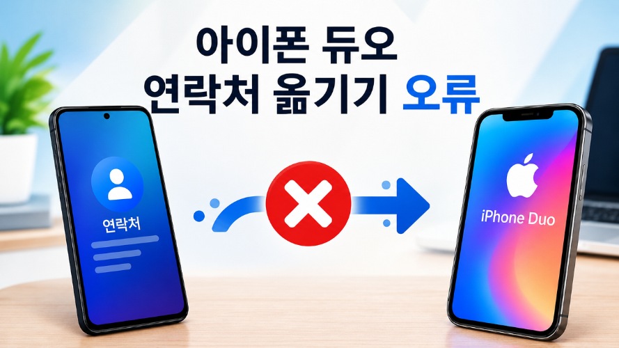 아이폰 듀오 연락처 옮기기