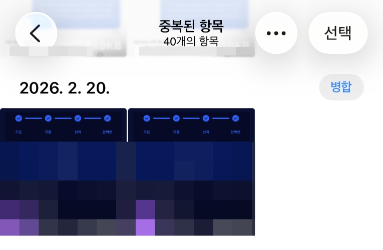 중복 사진 정리