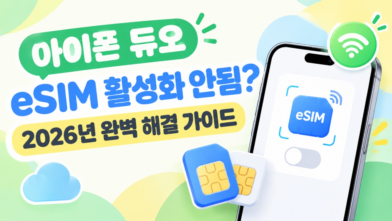 아이폰 듀오 eSIM 활성화 안됨