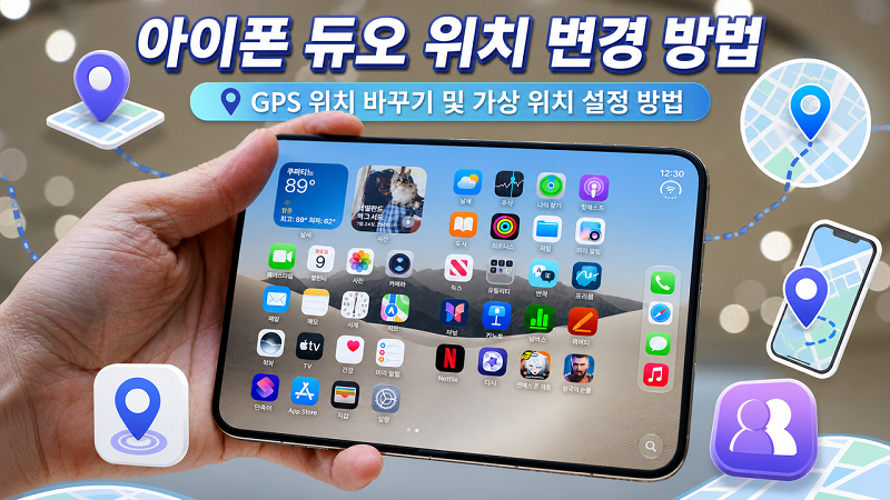 아이폰 듀오 위치 변경 방법