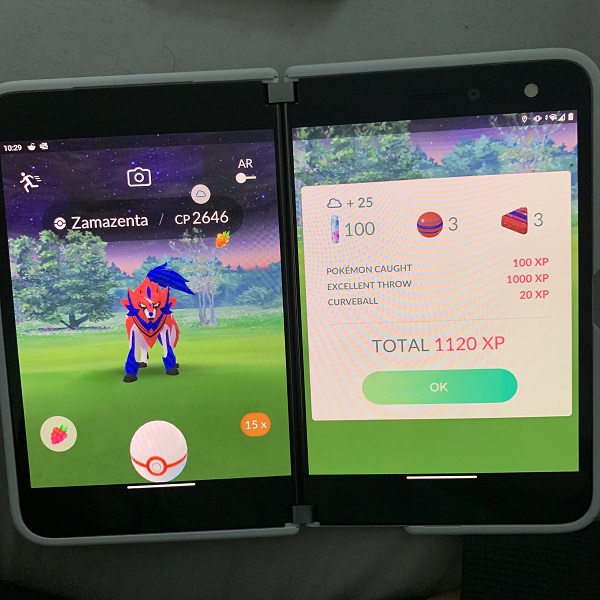 아이폰 듀오 분할 화면으로 포켓몬 GO와 PokeGenie 함께 사용하기