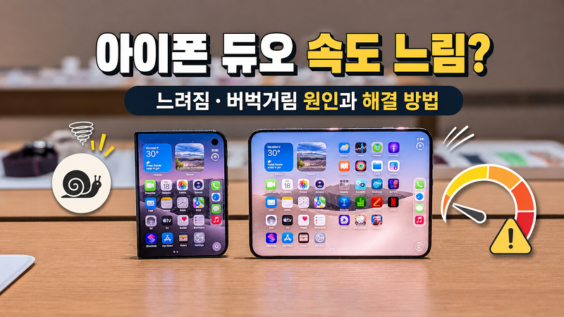 아이폰 듀오 속도 느림