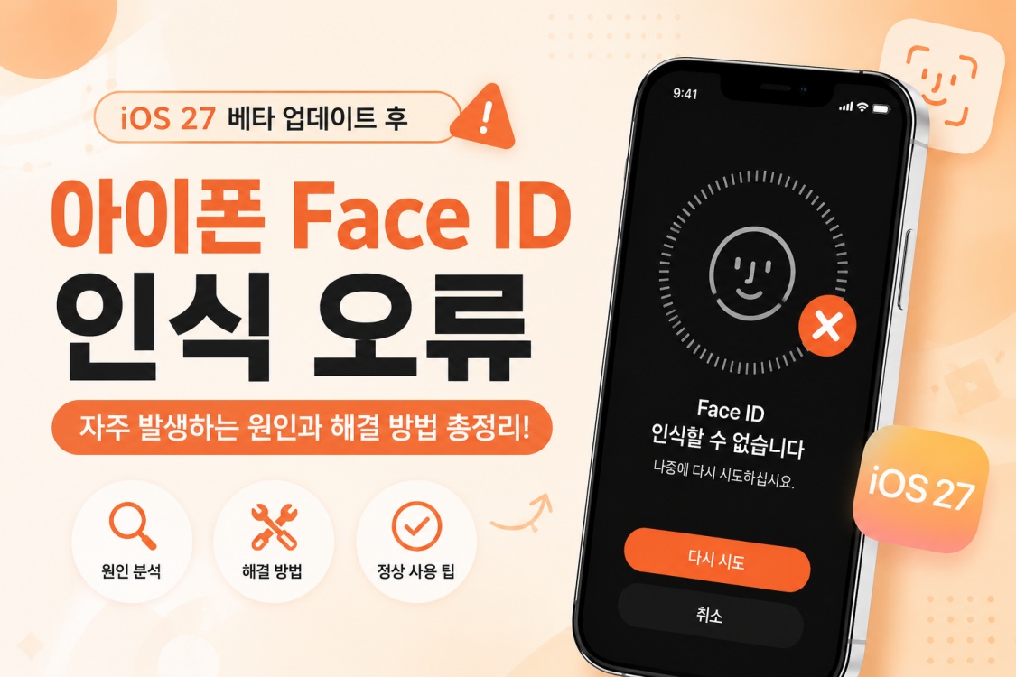 아이폰 페이스 아이디 인식 오류