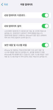 자동 업데이트 비활성화