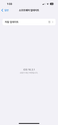 아이폰 ios버전 확인하기