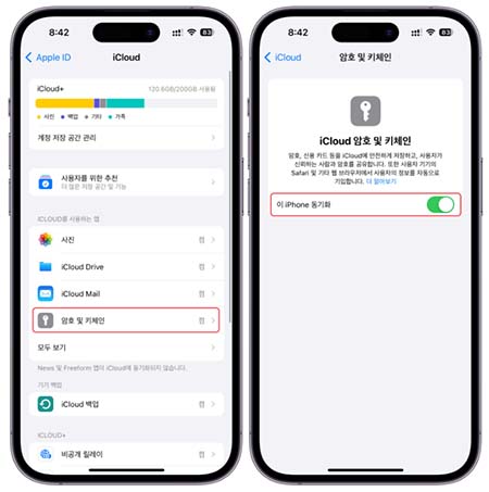 아이클라우드 키체인
