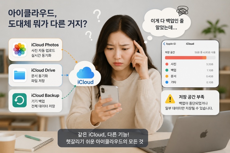 아이클라우드 동기화와 백업