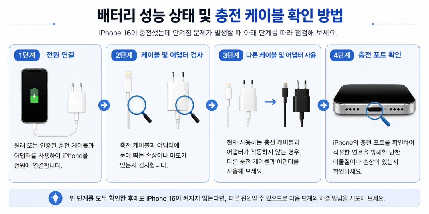 아이폰 16 안켜짐