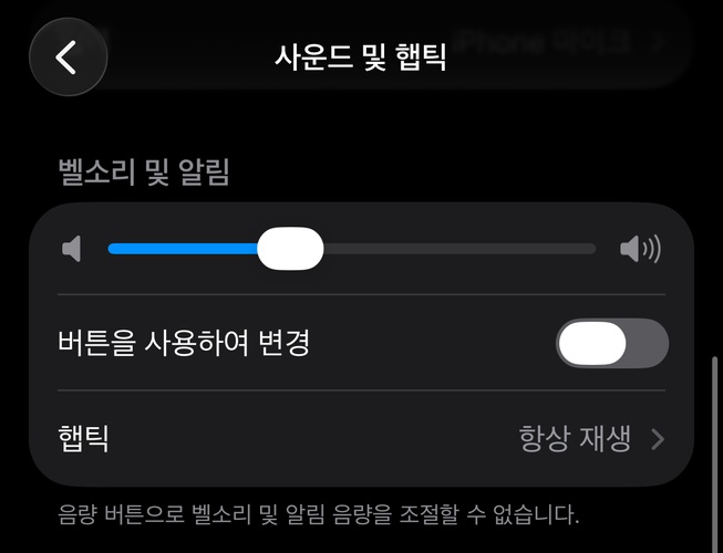 아이폰 소리 반복 오류