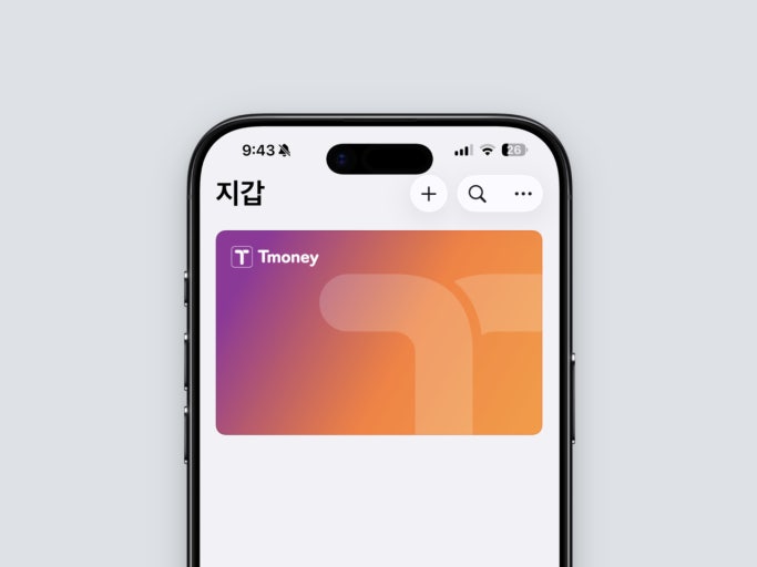 아이폰 티머니 K패스 등록