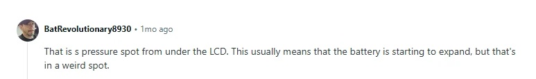 핸드폰 화면에 파란 얼룩 디시