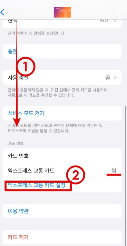 아이폰 티머니 K패스 잔액 환급
