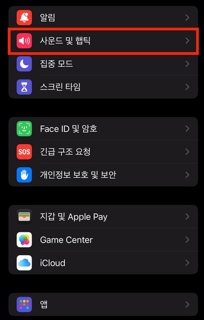 사운드 및 햅틱