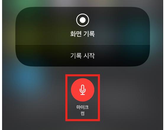 아이폰 화면 녹화 소리 안 나옴