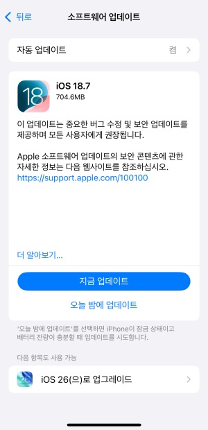 아이폰 화면 모드 설정 오류
