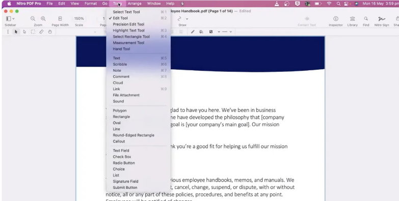 edit pdf nitro