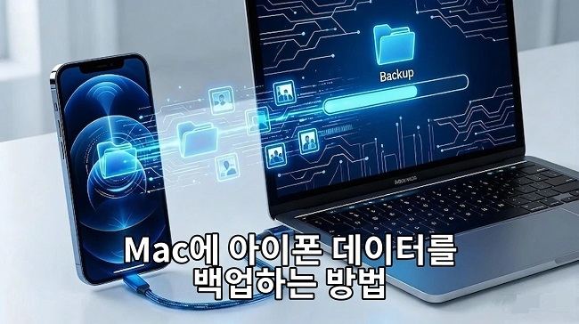 Mac에 아이폰 데이터를 백업하는 방법