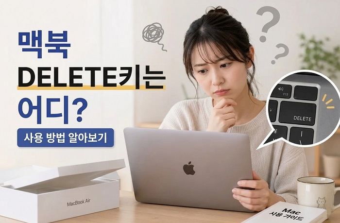 맥북 DELETE키 사용하는 방법