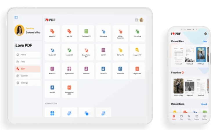 iLovePDF 모바일 앱