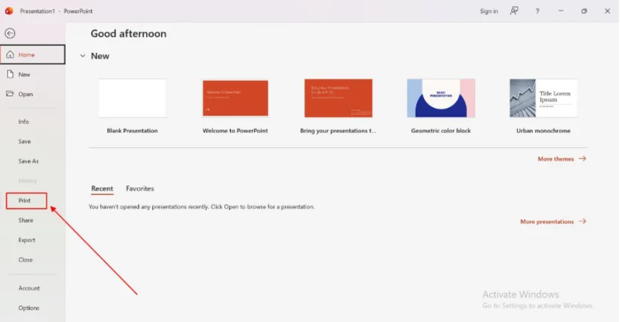 print ppt with notes on windows 02
