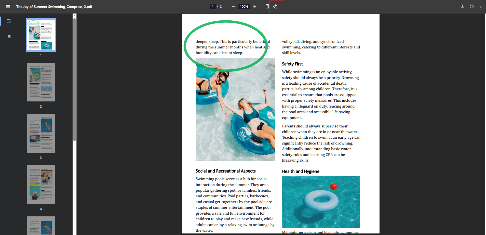 rotate pdf in chrome